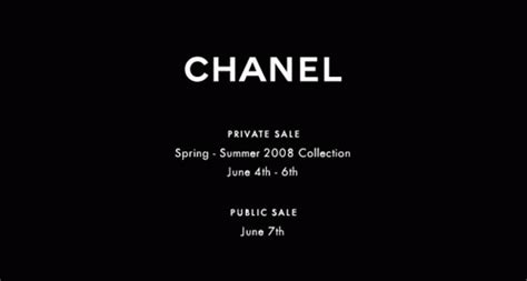 chanel public sale